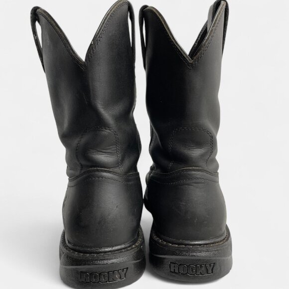 Rocky Men's Leather Western Ride Comfort Boots Cowboy Work Biker Size 10 M - Picture 9 of 15